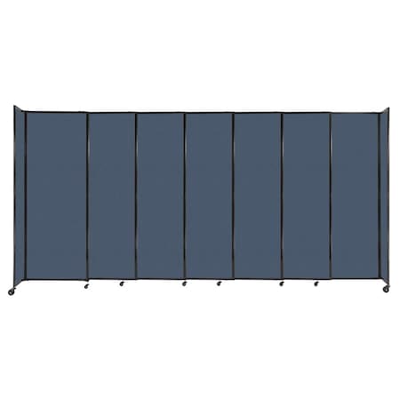 Versare StraightWall Sliding Portable Partition 15'6" x 7'6" Ocean Fabric 1490715